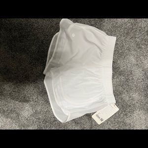 White brand new athletic shorts